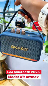 Loa Nghe Nhạc Bluetooth W9 – Âm Thanh Sống Động Thiết Kế Nhỏ Gọn Kết Nối Đa Dạng  sạc Nhanh Type-C tiện lợi