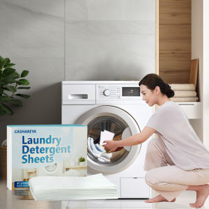 Ultra-Concentrated Laundry Sheets for Deep Stain Removal Disposable Sustainable Solid Form for Household Cleaning Supplies