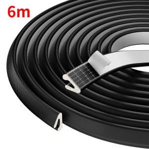 6m Self Adhesive PU Foam Window Seal Strip Windproof Dustproof Door Weather Stripping Soundproof Gap Filler for Sliding Windows
