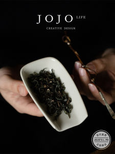 Creative Japanese Style Ceramic Tea Spoon Jojos L PD.Propel Mountain Peak Ash Tea Set for Home Use Dining Tableware