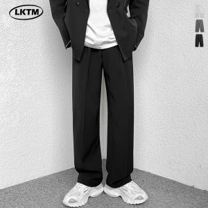 Quần Ống Đứng Rộng Rãi Thường Ngày Mùa Hè Cho Nam Quần Ống Rộng Dài Đến Sàn Quần Tây Thời Trang Cạp Vừa Dài