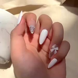 Nailbox bộ 24 móng xinh thiết kế thủ công form ovan sang chảnh xinh xắn Jojos mã TK36