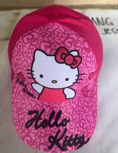 cute hello kitty character adjustable kids cap snapback