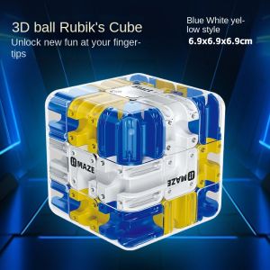 3D Maze Magic Cube Puzzle Toy Labyrinth Rolling Ball Magic Cube Release Stress Autism Anxiety Adult Kids Relief Anti-Stress toys