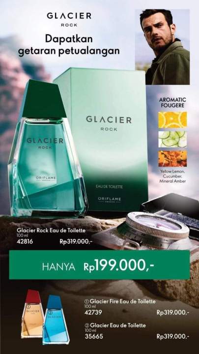 GLACIER ROCK EDT ASLI ORIGINAL Parfum Pria Original Parfum