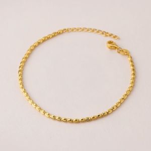 Chow Sang Sang 周生生 999 Gold Essence Beads Bracelet for Women 18cm 95712B Price-by-Weight 2.62g Gold