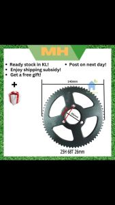 T8F 25H Rear sprocket for pocket bike goped mini bike dirt bike 49cc 52cc 63cc