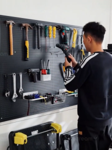 Wall Shelf Metal Pegboard Wall Storage Display Home Door Esports Room Shelves Hardware Tool Wall Storage Display