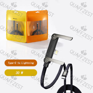 240/65w Fast Charging Foldable Bracket Data Cable 2-in-1 Data Wire Foldable Phone Tablet Stand Type-C to Type-C /USB-A to Type-C