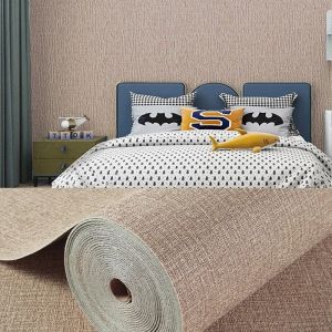 50cmx2.8/5/10m Linen Wallpaper Self-adhesive Waterproof Removable Wallpaper for Bedroom Livingroom Wall Decor