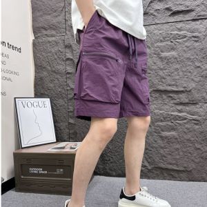 Loose Breathable Workwear Shorts Mens Summer High Street Casual Five-Quarter Length American Retro Cool Feeling Four-Quarter Pants