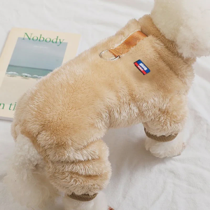 Warm Autumn Winter Pet Clothes for Small Dogs And Cats Teddy Pomeranian Schnauzer Four Legs Traction Pet Clothing Accessories