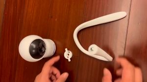 IP Camera Holder Stand Baby Monitor Wall Mount Silica gel Bracket Hole-Free Crib Cradle Rod Hose Holder Flexible Twist Mounting