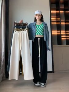 QUẦN ỐNG RỘNG NHUNG TĂM chất liệu dày dặn cạp chun thoải mái cho bạn NỮ