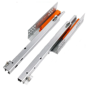 2PC/1Pair Rebound Press Push To Open Under Mount Furniture Kitchen Bath Drawer Slide Rail Runner DTC Brand 25KG