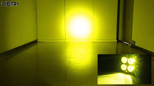 Universal 3 Inch 60W Yellow LED Work Light Square Mini Waterproof Driving Light Fog Light