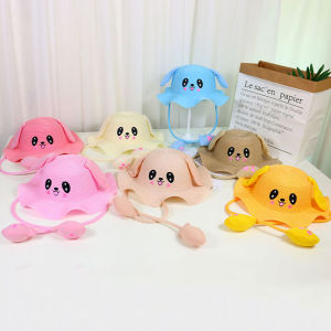 Kid Hat Moving Rabbit Pinch Ears Hat Cap Children Cartoon Sun Hat Basin Cap Cosplay Hat For Boy Girl