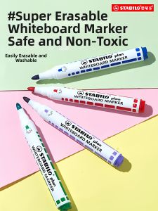 STABILO | Erasable Refillable Nontoxic Color Whiteboard Marker