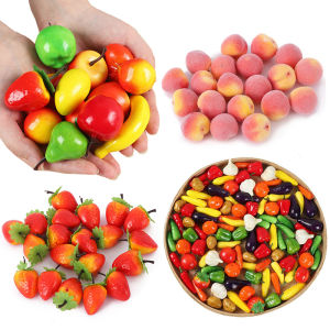 จําลองผลไม้ผักโฟมพลาสติกประดิษฐ์เครื่องประดับหน้าต่าง DIY วัสดุเทศกาลตกแต่งการถ่ายภาพ Props ZYF