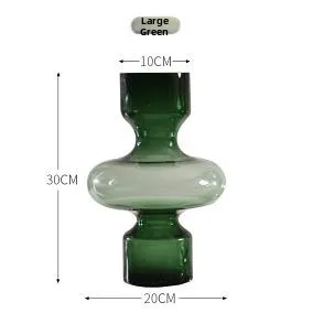 Scandinavian Minimalist Creative Clear Glass Flower Vase Large