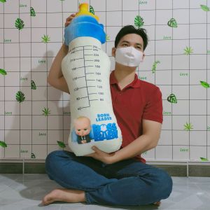 ĐỒ CHƠI BÌNH SỮA NHỒI BÔNG GỐI ÔM NGỦ HÌNH BÌNH SỮA GÒN MỀM CAO CẤP