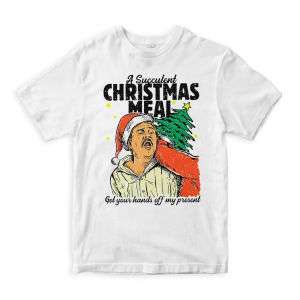 A Succulent Christmas Meal Santa Meme T-Shirt Cool X-Mas Gift Shirt Mens and Womens Tee Short-sleeved Mens T-shirt