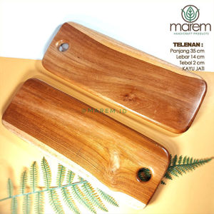 TALENAN KAYU JATI | TELENAN JATI | FOOD SERVING | CUTTING BOARD JATI