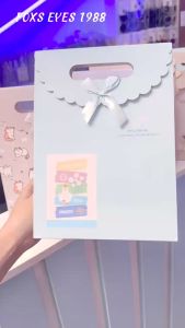 (Sz 19.5x27x9cm) Túi Giấy Đựng Quà Tặng Có Nắp Nhiều Kiểu Nhiều Hình Khác Nhau Phụ Kiện Bữa Tiệc Ngày Lễ