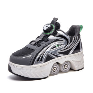 KUOBURENSHENG | Automatic Adjustable Hidden Wheels Skate Shoes for Children
