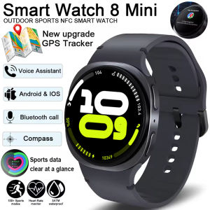 2025New Watch 8 Mini GPS Track Smart Watch Men Women Health Sport AMOLED Heart Rate Compass Bluetooth Call Waterproof Smartwatch