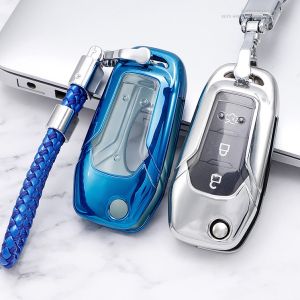 New TPU Car Remote Key Case Cover Fob for Ford Mondeo 3 4 5 MK3 MK4 MK5 Focus 3 4 Ranger S C Max Explorer Fiesta Car Accessories
