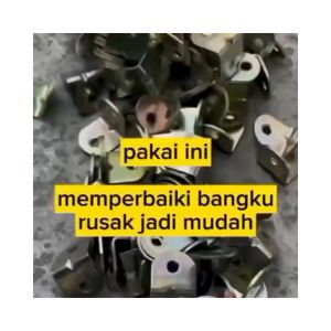 Siku Rak Versing Siku L Ukuran 3.6cm x 3.6cm Siku Rak Besi Siku Penyangga Siku Ambalan Bahan Tebal