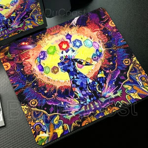 Bandai | Anime Mouse Pad Gaming Keyboard Pads Pokemon Eevee Mousepad Laptop Gamer Desk Mat PC Cabinet Carpet E-Sports Small Deskmat Rug