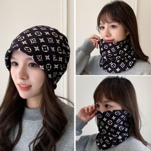 Warm Knitted Postpartum Hat Womens Winter Windproof Thermal Cap Spring Autumn No Brim Headscarf Style Casual All Seasons