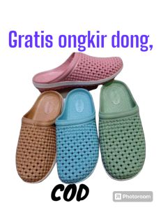 sandal slop karet untuk wanitashevano