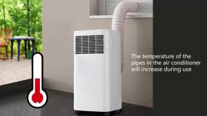 Air Conditioner Hose Cover Wrap AC Hose Duct Vent Cover Sleeve Insulated Cover for 5" & 5.9" Diameter Exhaust Hoses Tube