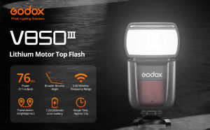 Godox V850III 76W 2.4G GN60 Wireless X System Li-ion Battery Universal Speedlite for Canon Nikon Sony Pentax Olympus