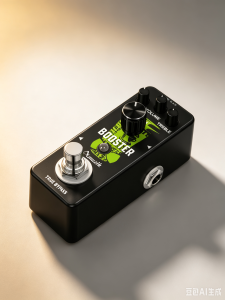 AMUZIK LEF-318 Analog Clean Booster Pedal 2-Band EQ True Bypass Mini Metal Guitar Boost Effect