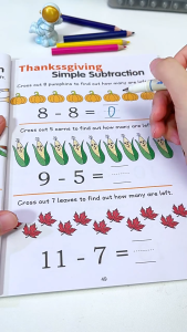 Children Maths Workbook | Trace Digit Number Handwriting Practice | Crossword Puzzles | Early Learning Preschool