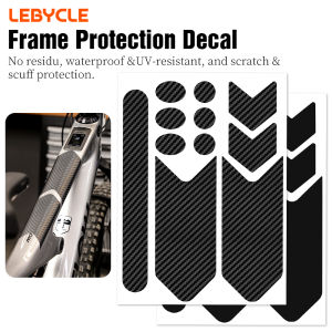 LEBYCLE MTB Road Bicycle Chain Protection Sticker Bike Frame Protection Sticker Bike Front Fork Protective Film