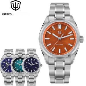 Đồng Hồ Nam 36mm Watchdives WD0003 Với Mặt Số Aventurine Bộ Máy Thạch Anh Chống Nước Kim Giây Quét Dây Đeo Thép Không Gỉ Đồng Hồ Thời Trang Thường Ngày