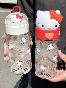 Cốc Nước Hellokitty Cho Trẻ Em Dung Tích Lớn Dễ Thương Có Thể Cầm Tay Đi Học Cốc Đựng Nước Thẳng Cho Bé Gái