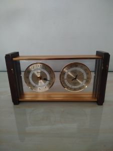Đồng hồ cổ điển để bàn 3 chức năng EMPEX EX-742 hàng bãi Nhật