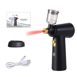 Portable Electric Barber Hair Care Airbrush Spray Kit Fine Spray Low Noise Easy To Operate Multi Use For Facial Skin Care Barber Shop Tanning