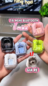 Tai nghe không dây nhét tai giảm tiếng ồn trong suốt W3 Max Bluetooth 5.3 mới có màn hình kỹ thuật số tích hợp và micro