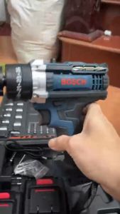 Máy khoan pin Bosch 72v máy khoan cầm tay 3 chức năng có búa tặng bộ phụ kiện 24 chi tiết