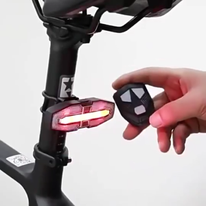 Bike Taillight with Turn Signals Anti-Theft Alarm LED Rear Light Waterproof Rechargeable Cycling Light for Night Riding