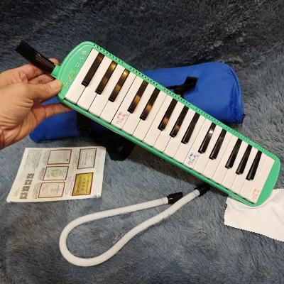 Kèn Melodica Loại 1 Tặng Kèm Khăn LauỐng Dây Chất Lượng Cho Học Sinh I Kèn Phím Melodica 32 Phím Có Túi Vải