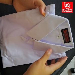 Baju Seragam Putih Polos Lengan Pendek