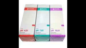 HANNA สารละลายมาตรฐานสำหรับสอบเทียบค่ากรด-ด่าง pH 4.01/7.01/10.01